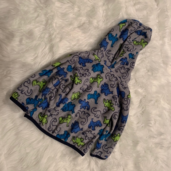 Toddler dinosaur zip up flannel - Picture 4 of 4